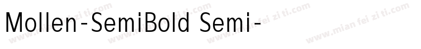 Mollen-SemiBold Semi字体转换